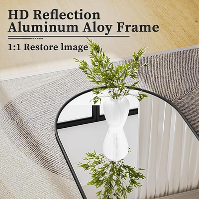 HD reflection aluminum alloy frame detail of full length mirror Qatar