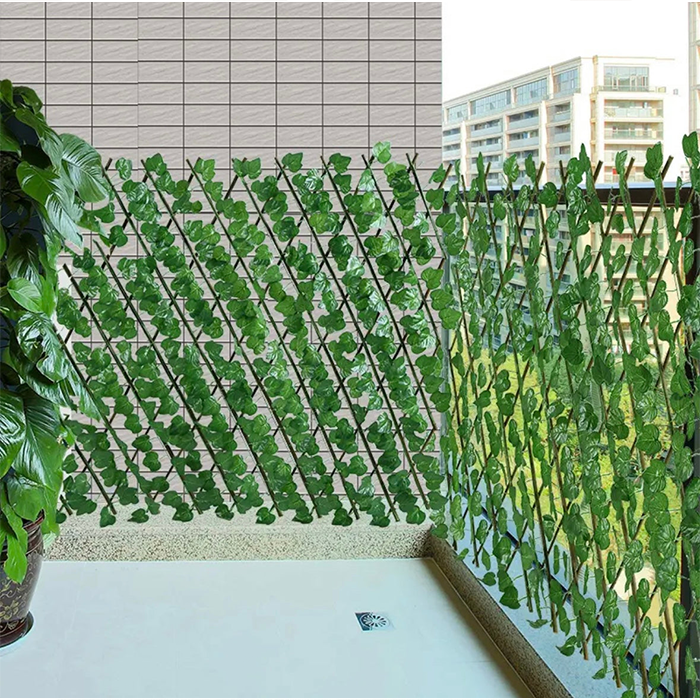 Home Decor Expandable Grass Fence Plastic Artificial Wall Hedge Balcony expandable