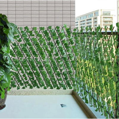 Home Decor Expandable Grass Fence Plastic Artificial Wall Hedge Balcony expandable
