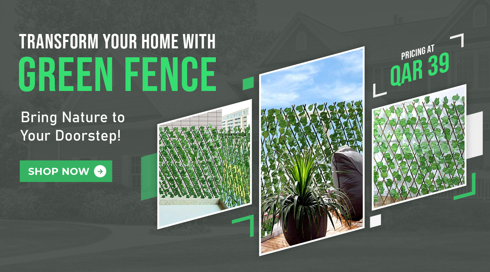 Home Garden Ivy Leaf Fence – Expandable Artificial Fence – Homesouq Online Shopping-Mobile Slider