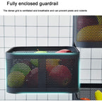 Homesouq Qatar rotating storage rack, modern rotatable rack kitchen organizer rack with sturdy wheels