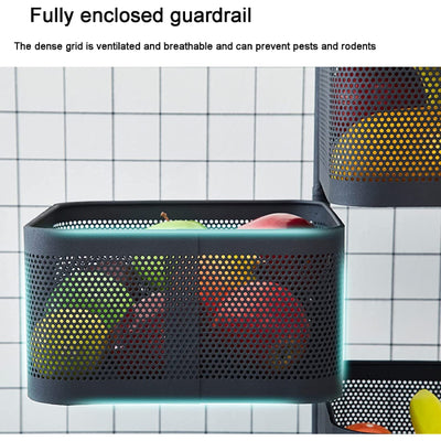 Homesouq Qatar rotating storage rack, modern rotatable rack kitchen organizer rack with sturdy wheels