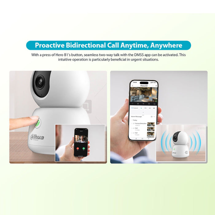Indoor smart camera wifi with ai detection and auto tracking security by Homesouq Qatar