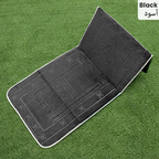 Islamic Folding Meditation Mat Prayer Rug Portable Mat for Home Decor Black