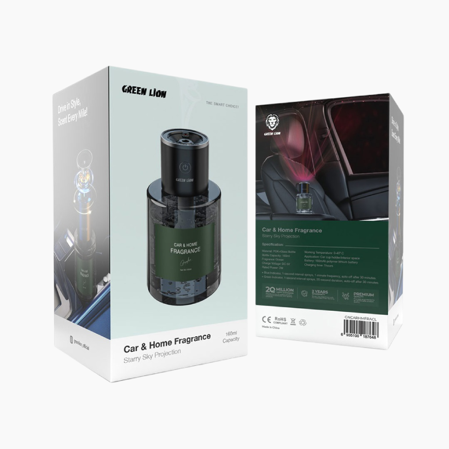 Keep your space fresh with the Green Lion Car and Home Fragrance.