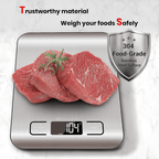 Kitchen Scales Digital Food Scale, Electronic Cooking Scale with LCD Display trust worthy material