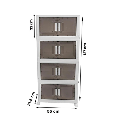 Multi-level shelf rack kitchen storage rack shelf with steel rack finish, Homesouq Qatar