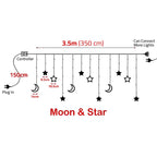 LED Star and Moon String Ramadan Decorative Lights - 3.5M
