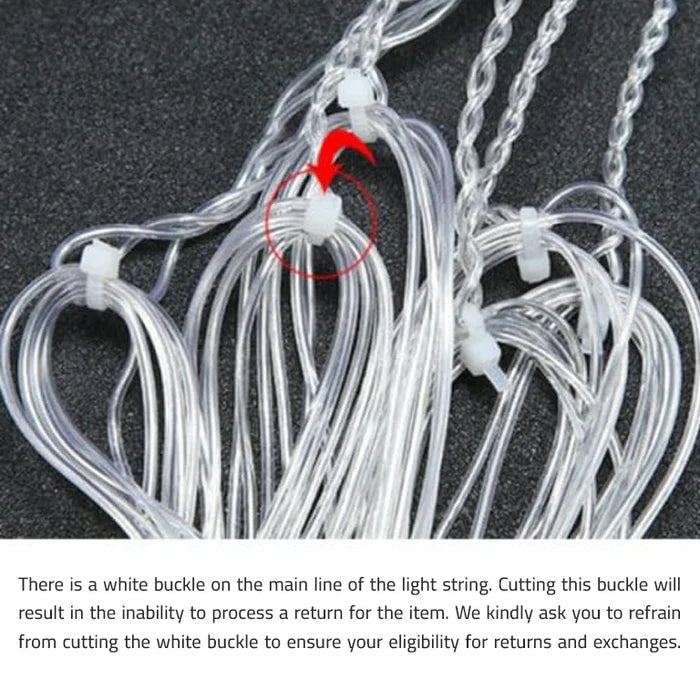 LED Star and Moon String Ramadan Decorative Lights - 3.5M