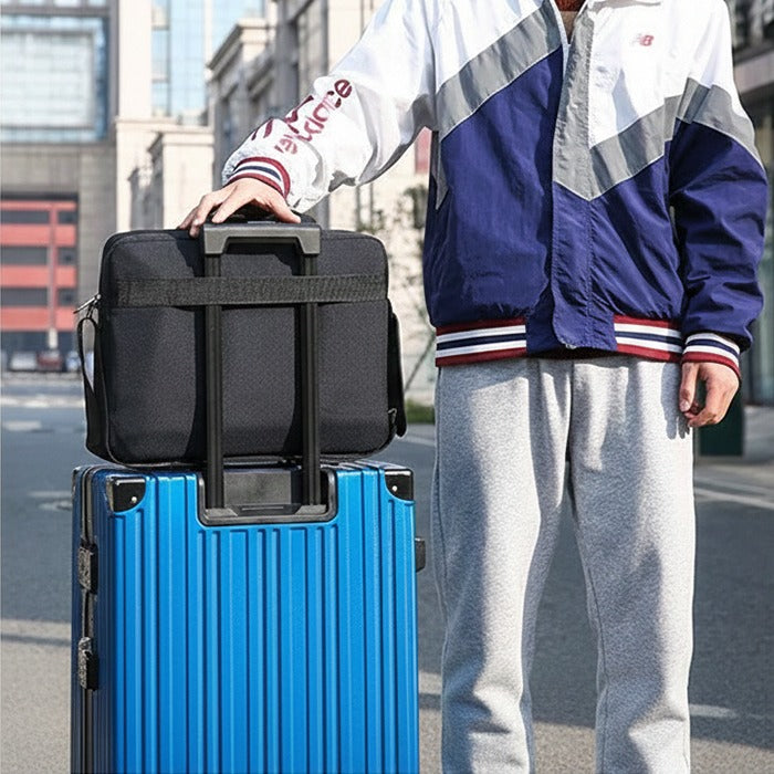 Laptop bag with compact design and handle, sleek Laptop Brief for daily work and travel easy carry from Homesouq Qatar