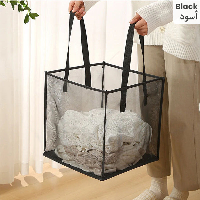 Laundry basket tote bags with sturdy handles, practical laundry hamper and laundry bag for home use – Homesouq Qatar