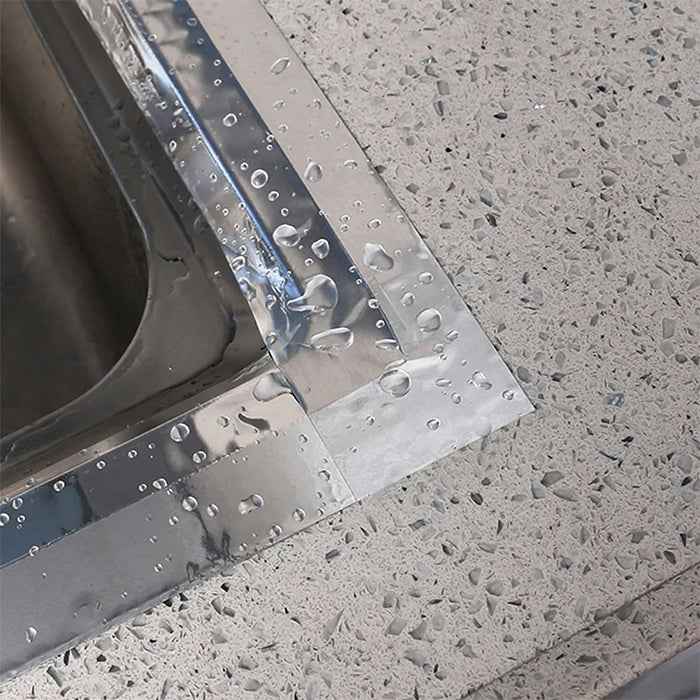 Leakproof Aluminum Foil Tape, High Temp. Resistant Waterproof Sink Sticker Anti-Mold Tape waterproof
