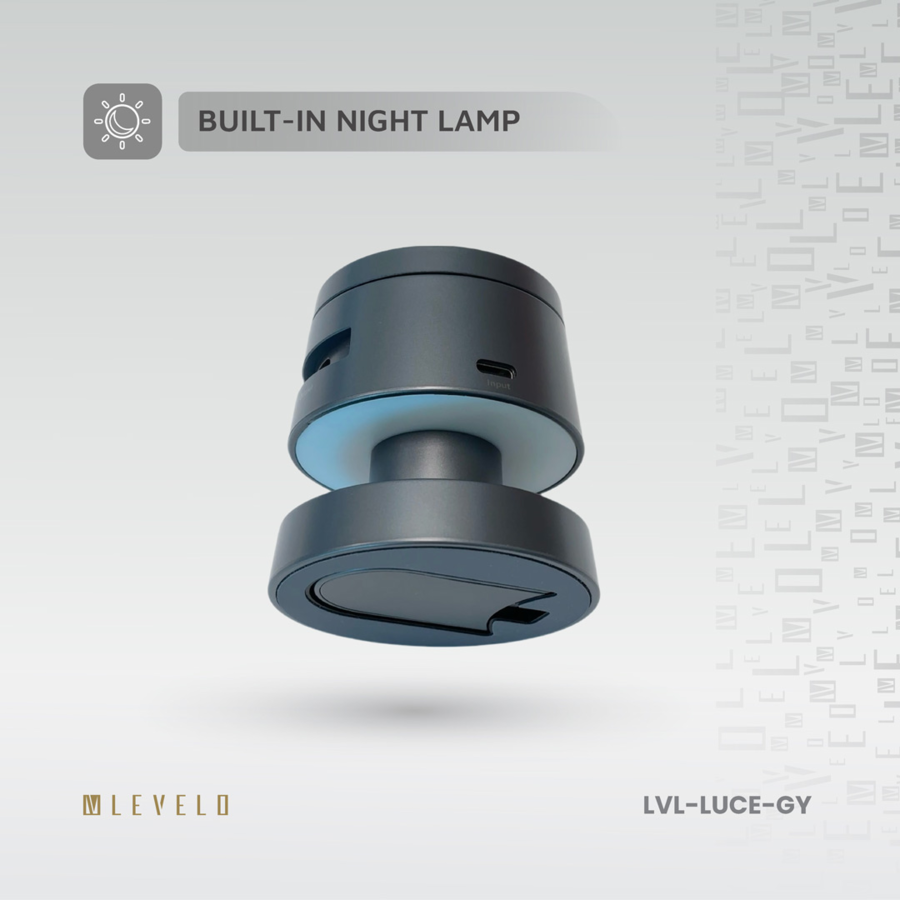 Levelo Luce 4-in-1 Charger powers your iPhone, iWatch, and AirPods at once with up to 15W output Built-in Night lamp
