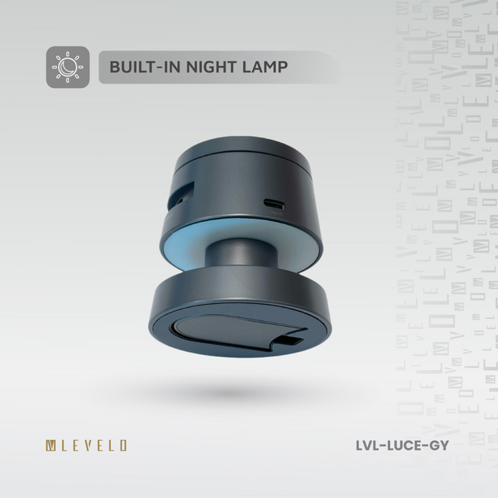Levelo Luce 4-in-1 Charger powers your iPhone, iWatch, and AirPods at once with up to 15W output Built-in Night lamp
