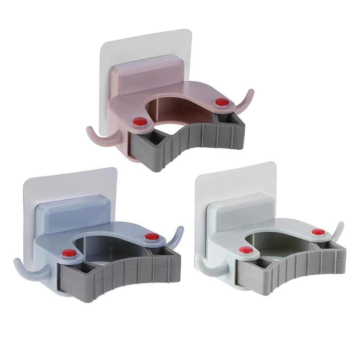 Light Weight Wall Mount Mop Holder For Mop Broom For Bathroom colors