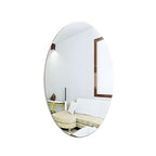 Oval wall mirror acrylic flexible design for bedroom decoration setup Qatar