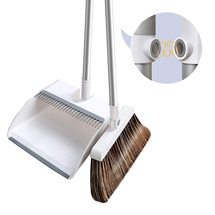 Magnetic Household Broom with Dustpan
