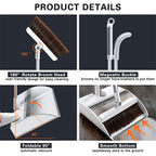 Magnetic Household Broom with Dustpan product details