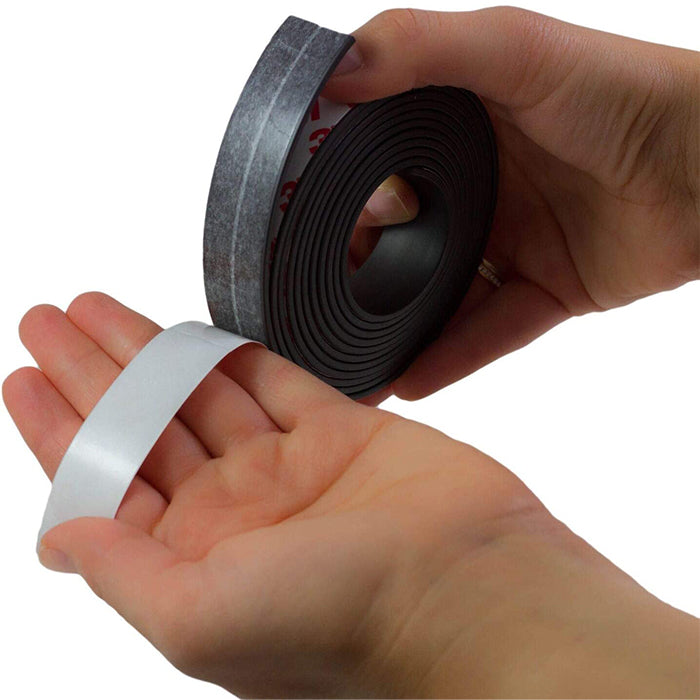 Magnetic Tape Roll with 3M Strong Adhesive Backing. Perfect for DIY, Art Projects, whiteboards & Fridge Organization easy to use