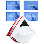 Magnetic Window Cleaning Set, Double Side Window Cleaning Brush Glass Washer Wiper Durable