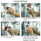 Magnetic Window Cleaning Set, Double Side Window Cleaning Brush Glass Washer Wiper usage method