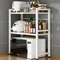Microwave oven rack with sturdy microwave oven shelf and stand for safe kitchen storage, available at Homesouq Qatar