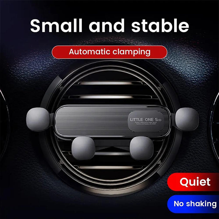 Mobile Phone Holder for Car - 360° Rotatable Gravity Sensing Smartphone Stand, Air Vent Clip Mount Mobile Cell Stand small and stable