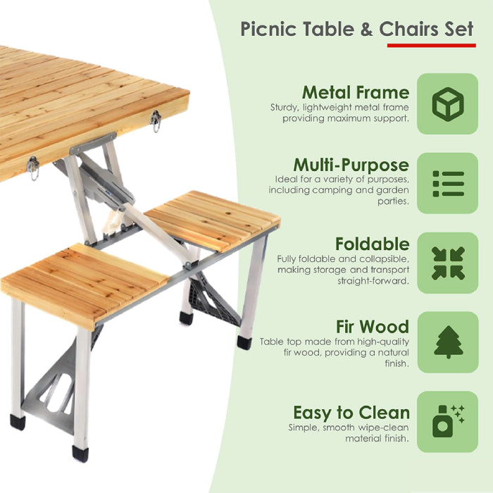 Sturdy Folding Picnic Table – Ideal for Family Gatherings | Homesouq Qatar