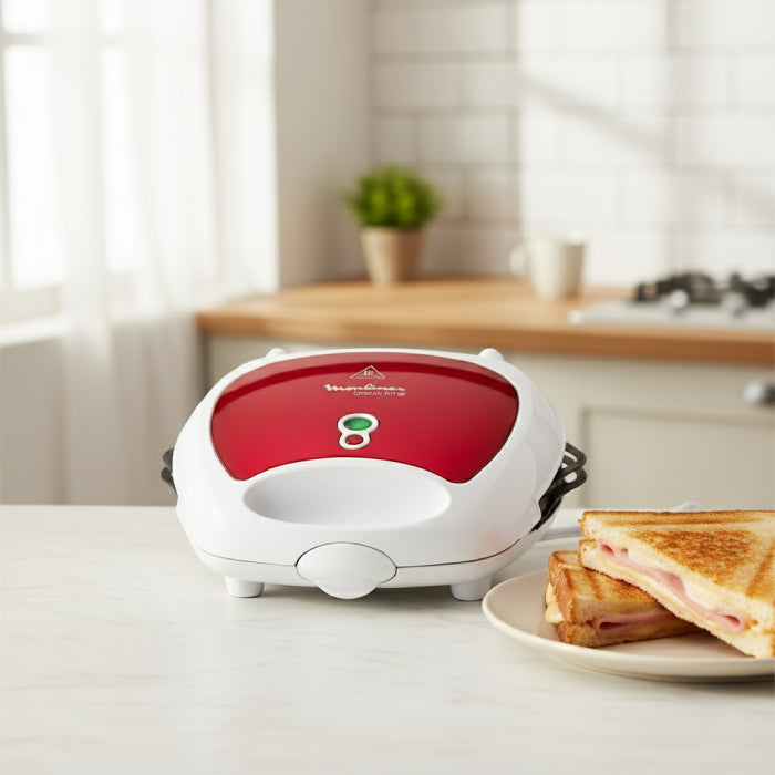 Modern Red sandwich maker for quick meals, dual slice sandwich toaster from Homesouq Qatar