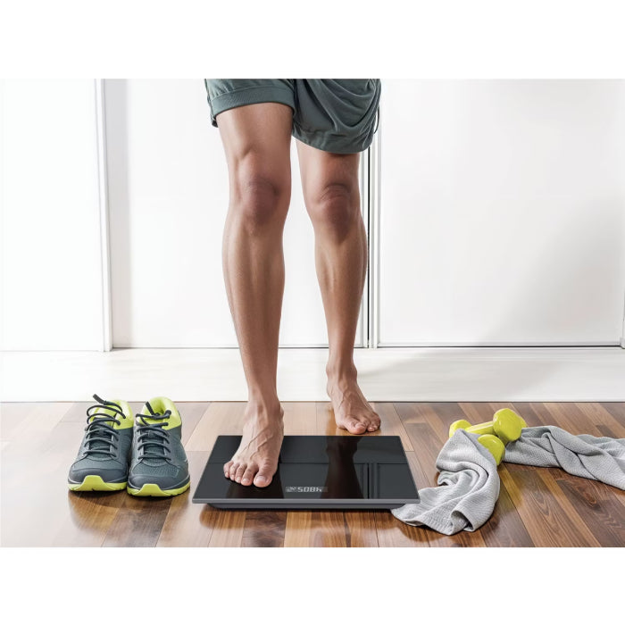 Modern glass digital weight scale, precise and stylish weight scale from Homesouq Qatar