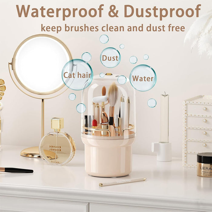 Elegant makeup brush holder makeup organizer for everyday beauty storage by Homesouq Qatar