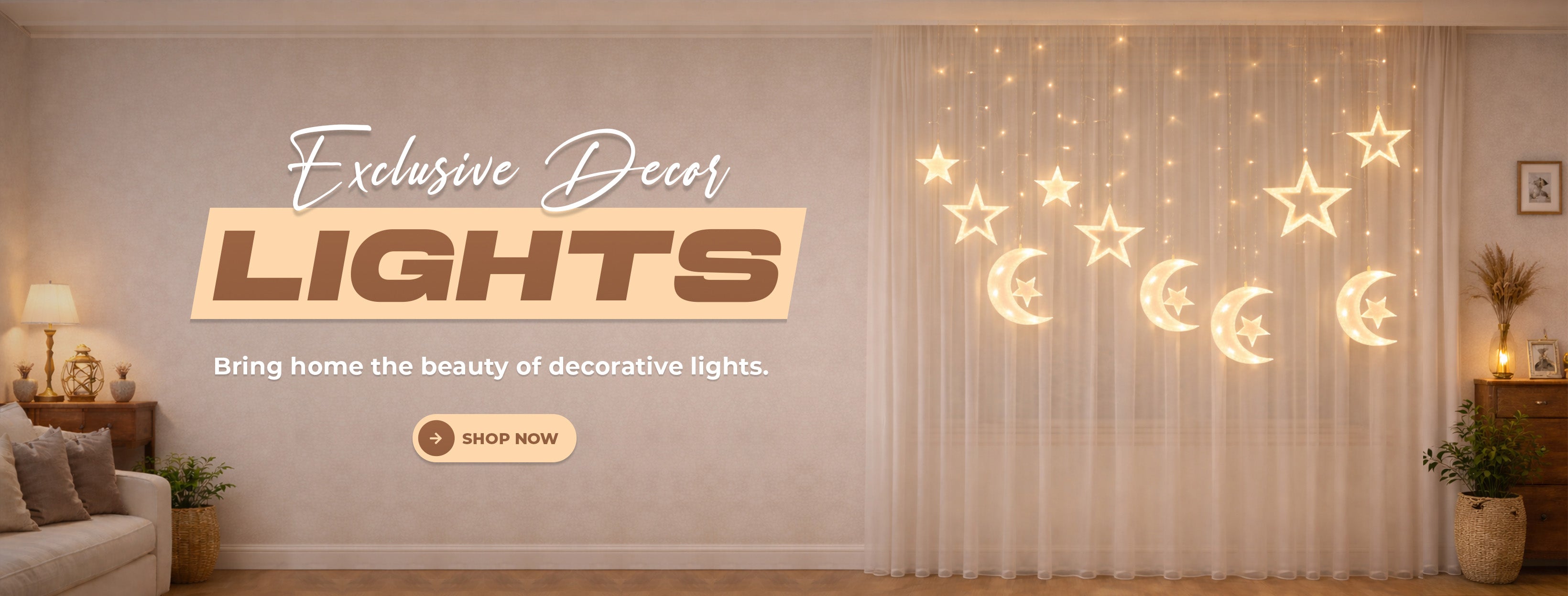 moon and stars light, led star string lights with moon and star string lights moon star ramadan by Homesouq Qatar