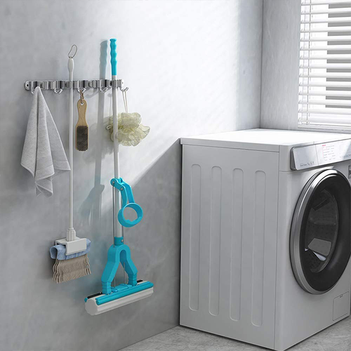 Mop Broom Holder Heavy Duty Stainless Steel Storage Organizer Heavy Duty Tool durable