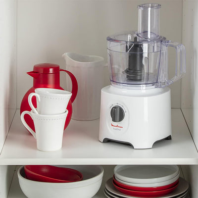 Moulinex 2.4L Bowl and 1.8L Blender Jar Food Processor – Easy Force 25 Functions in Qatar