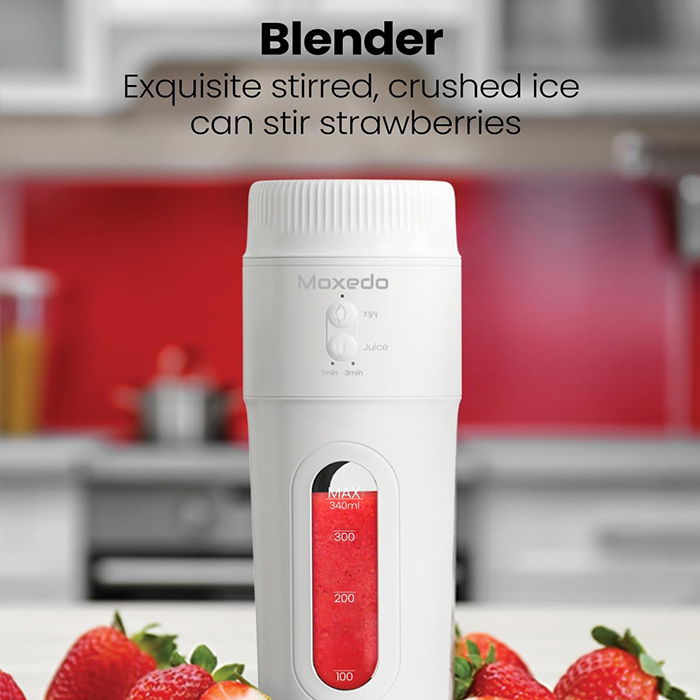 Moxedo 3 in 1 Portable Juicer Blender USB-C Wireless Mini Blender juicing machine