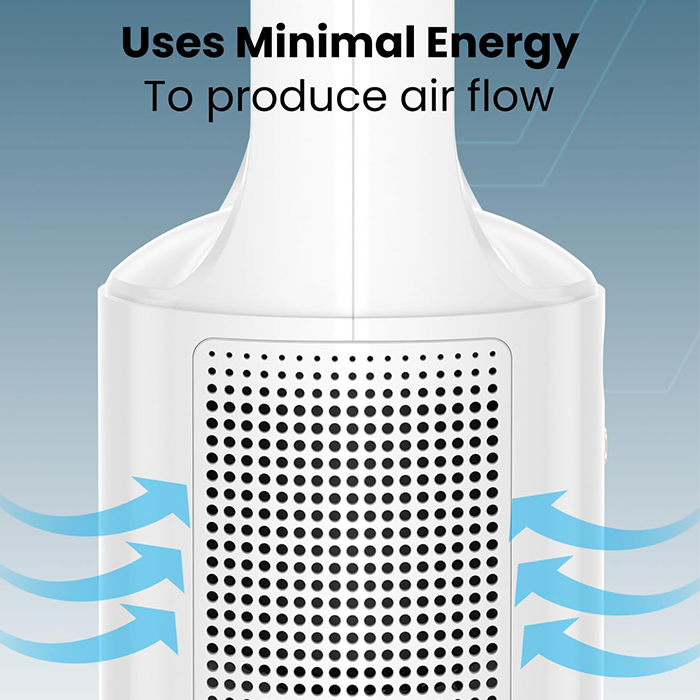 Moxedo Desktop Bladeless Fan Mini Cooling Fan with 6-Speed Options, Uses minimal energy