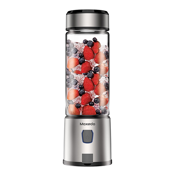 Moxedo Portable Juicer Blender USB Rechargeable 6 Stainless Steel Blades 15oz BPA Free One press