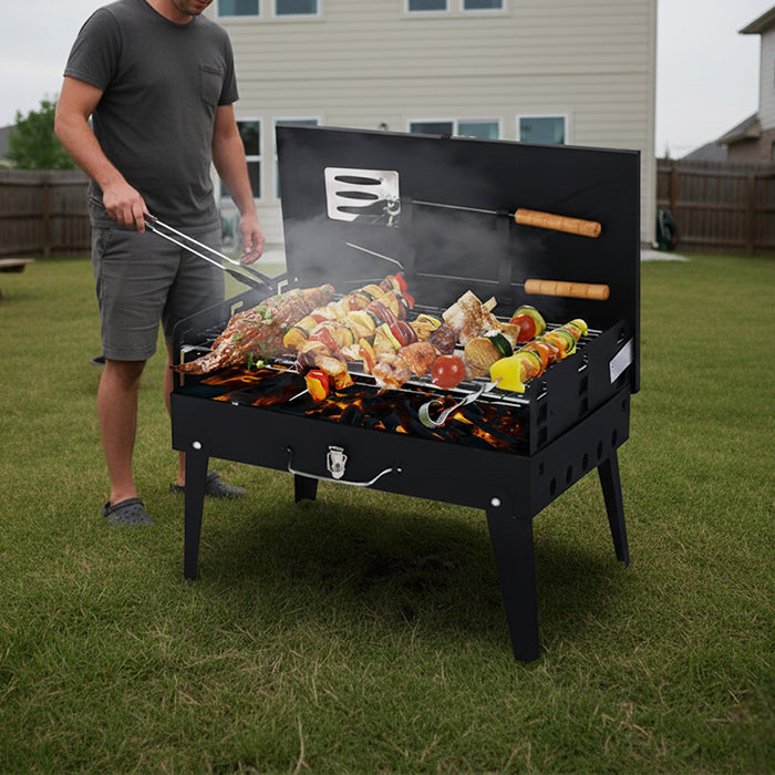 Heavy-duty BBQ Grill and grill toaster for even heat grilling, crafted for outdoor use by Homesouq Qatar