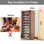 Multi-Layer Minimalist Multi-function Shoe Rack, Shoe Storage Organizer Shelf easy storage
