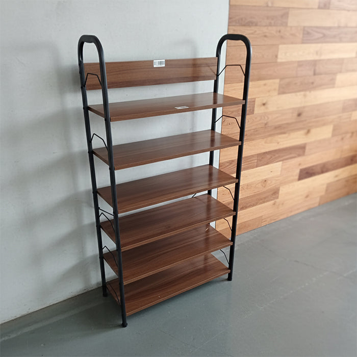 Compact kitchen shelf stand offering versatile storage with durable wood shelf rack from Homesouq Qatar