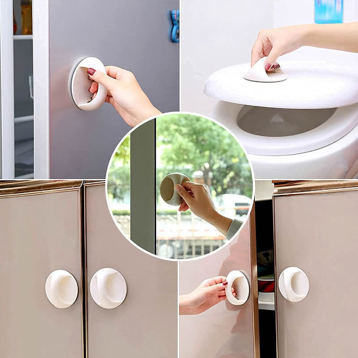 Multi-functional Door Handle, Cabinet Drawer Window Glass Door Pull Handle, Adhesive Toilet Seat Lifter 