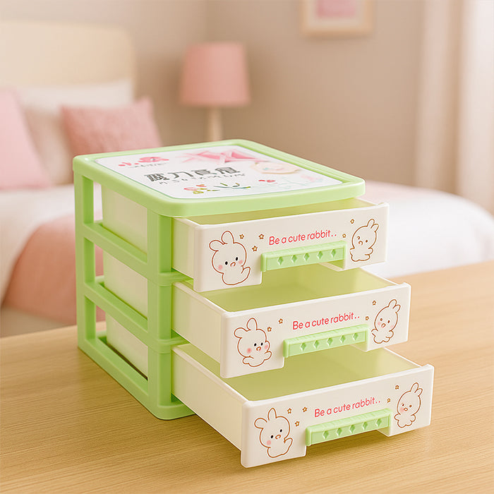 Multi-layer Drawer Type Storage Cabinet Box, Kids Toy Organizer Shelf, Cloth Storage Box Child-Friendly Design