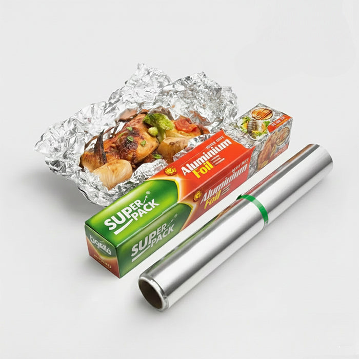 Aluminium foil roll designed for food wrap and packing to keep meals fresh by Homesouq Qatar