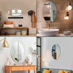 Acrylic wall mirror used in entryway bathroom and bedroom décor collage Qatar