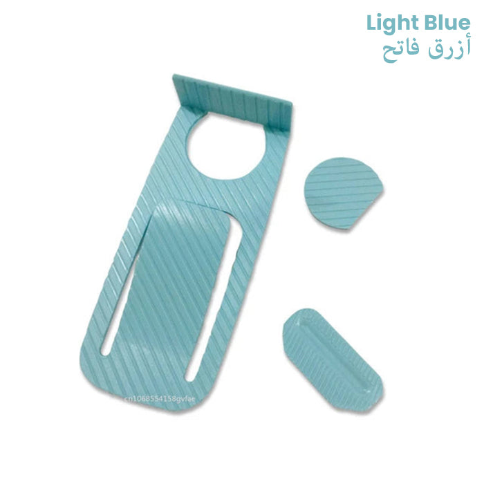 Adhesive Easy Installation Adjustable Under Door Closure - For Auto Door Closing light blue