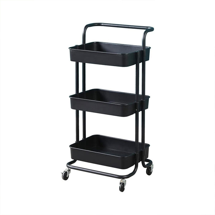 Multi Functional Versatile Rust Free Storage Trolley Cart With Handle For Home Office Use With Wheels strong
