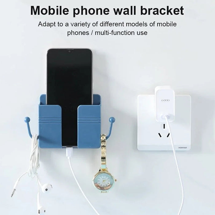 Multi Purpose Bed Side Wall Mount Mobile Phone Holder with Hook wall bracket