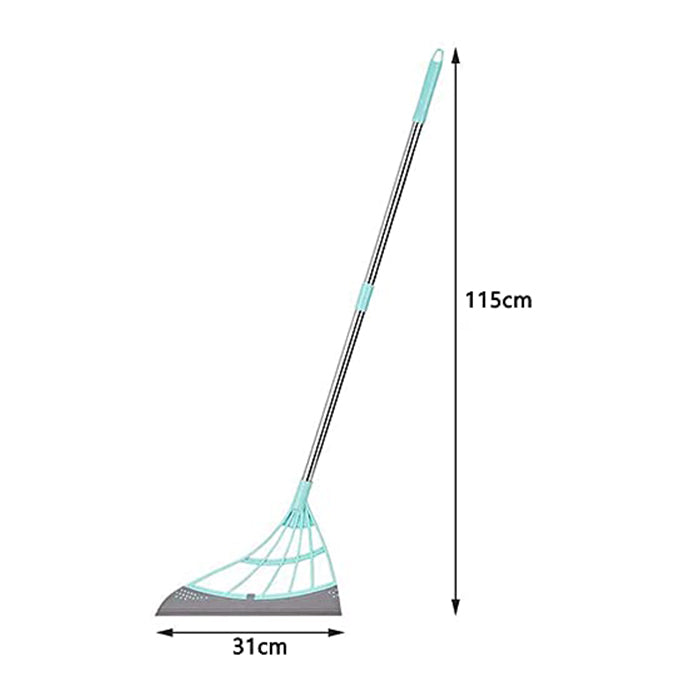 Multifunction Magic Broom, 2-in-1 Universal Wiping Sweeper Durable Eco Friendly Broom with Scraper dimensions