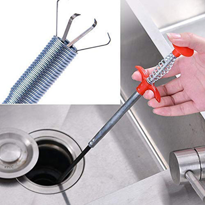 Multifunctional Cleaning Claw, 120 cm Hair Drain Clog Remover Tool for Kitchen Sink, Bathroom Tub
