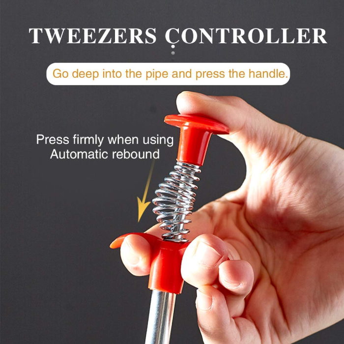 Multifunctional Cleaning Claw, 120 cm Hair Drain Clog Remover Tool for Kitchen Sink, Bathroom Tub, Toilet strong grip